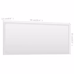 vidaXL Bathroom Furniture Set 2 Piece White Engineered Wood Laundry Room Rack