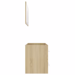 vidaXL Bathroom Furniture Set 2 Piece Sonoma Oak Engineered Wood Furniture