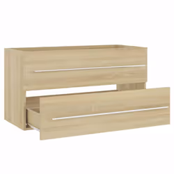 vidaXL Bathroom Furniture Set 2 Piece Sonoma Oak Engineered Wood Furniture - Additional view 7