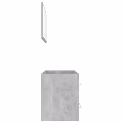 vidaXL Bathroom Furniture Set 2 Piece Concrete Grey Engineered Wood Furniture - Additional view 4