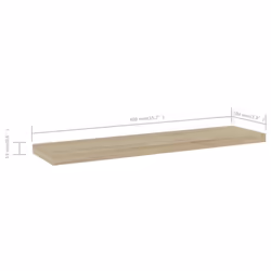 vidaXL 4x Bookshelf Boards Sonoma Oak Engineered Wood Shelf Panel Extra Shelf - Additional view 5