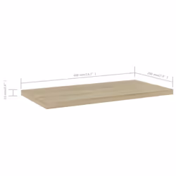 vidaXL 4x Bookshelf Boards Sonoma Oak Engineered Wood Extra Shelf Shelf Panels - Additional view 4