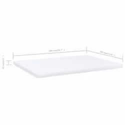 vidaXL 4x Bookshelf Boards White Engineered Wood Panel Extra Shelf Bookcase - Additional view 5