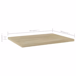 vidaXL 4x Bookshelf Boards Sonoma Oak Engineered Wood Bookcase Extra Shelf - Additional view 5