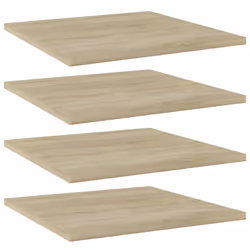vidaXL 4x Bookshelf Boards Sonoma Oak Engineered Wood Extra Shelf Bookcase