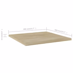 vidaXL 4x Bookshelf Boards Sonoma Oak Engineered Wood Extra Shelf Bookcase - Additional view 5