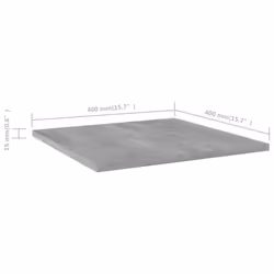vidaXL 4x Bookshelf Boards Concrete Grey Engineered Wood Extra Shelf Bookcase - Additional view 5