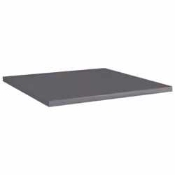 vidaXL 8x Bookshelf Boards High Gloss Grey Engineered Wood Extra Bookcase - Additional view 2