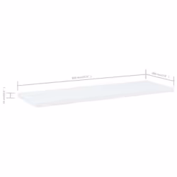 vidaXL 4x Bookshelf Boards White Engineered Wood Extra Shelf Replacement Panel - Additional view 4