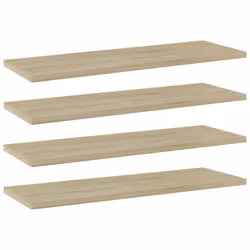 vidaXL 4x Bookshelf Boards Sonoma Oak Engineered Wood Extra Replacement Panel