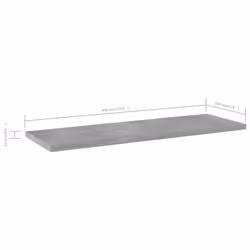 vidaXL 4x Bookshelf Boards Concrete Grey Engineered Wood Replacement Panel - Additional view 5