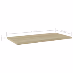 vidaXL 4x Bookshelf Boards Sonoma Oak Engineered Wood Extra Replacement Panel - Additional view 5