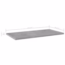 vidaXL 4x Bookshelf Boards Concrete Grey Engineered Wood Replacement Panel - Additional view 5