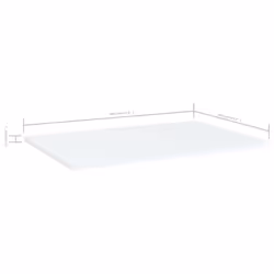 vidaXL 4x Bookshelf Boards White Engineered Wood Extra Shelf Replacement Panel - Additional view 5