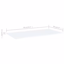 vidaXL 4x Bookshelf Boards White Engineered Wood Extra Shelf Replacement Panel - Additional view 4