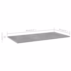 vidaXL 4x Bookshelf Boards Concrete Grey Engineered Wood Replacement Panel - Additional view 4