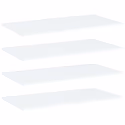 vidaXL 4x Bookshelf Boards White Engineered Wood Panel Extra Shelf Bookrack