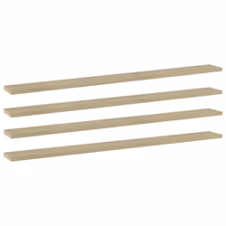 vidaXL 4x Bookshelf Boards Sonoma Oak Engineered Wood Extra Replacement Panel