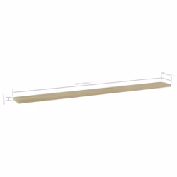 vidaXL 4x Bookshelf Boards Sonoma Oak Engineered Wood Extra Replacement Panel - Additional view 4