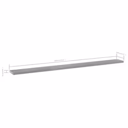vidaXL 4x Bookshelf Boards Concrete Grey Engineered Wood Replacement Panel - Additional view 5
