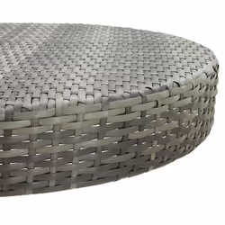 vidaXL Garden Bar 5 Piece Poly Rattan Grey Patio Outdoor Table and Chairs - Additional view 5