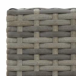 vidaXL Outdoor Bar Set 5 Piece with Armrest Poly Rattan Grey Garden Furniture - Additional view 8