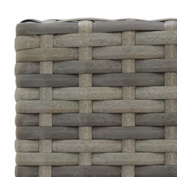 vidaXL Garden Bar Set 5 PiecePoly Rattan Grey Outdoor Furniture Table Chairs - Additional view 4