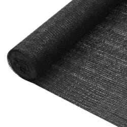 vidaXL Privacy Net Black 2x25 m HDPE 75 g/mÂ² Garden Balcony Screen Windbreak