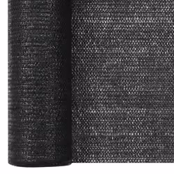 vidaXL Privacy Net Black 3.6x10 m HDPE 75 g/mÂ² Garden Balcony Screen Windbreak