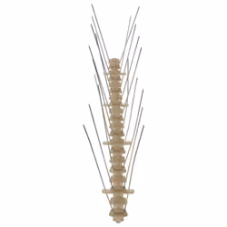 vidaXL 2/4/5-row Plastic Bird & Pigeon Spikes Set Pet Repellent 6 3/20 10 m - 10 m/ 2 rows spikes