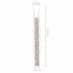 vidaXL 2-row Stainless Steel Bird & Pigeon Spikes Set of 20 10 m Pest Control