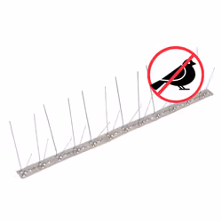 vidaXL 4-row Stainless Steel Bird and Pigeon Spikes Set of 20 10 m Bird Spike