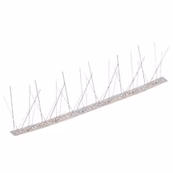 vidaXL 5-row Stainless Steel Bird & Pigeon Spikes Set of 20 10 m Pest Control - Additional view 7