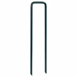 vidaXL Nails for Artificial Grass 20 pcs U-shape Iron Fasteners Turf Pins