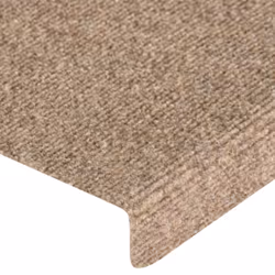 vidaXL Stair Mats Carpet Stair Tread Stair Step Rug 15 pcs Needle Punch Cream - Additional view 4