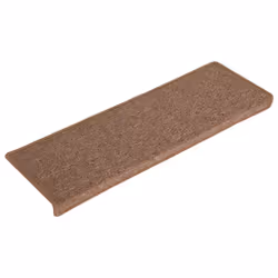 vidaXL Carpet Stair Treads Stair Mat Stair Step Protector Rug 15 pcs Brown - Additional view 4