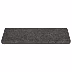 vidaXL Carpet Stair Treads Stair Mat Stair Step Rug 15 pcs Grey and Black