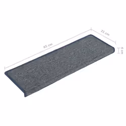 vidaXL Carpet Stair Treads Stair Mat Stair Step Rug 15 pcs Purple and Blue - Additional view 4