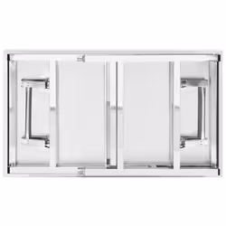 vidaXL Kitchen Folding Work Table 100x60x80 cm Stainless Steel Catering Bench