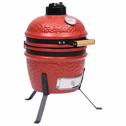 VidaXL 316095, Kamado barbecue/grill, Charcoal + Firewood, 450 °C, 26.5 cm, Barrel, Grid