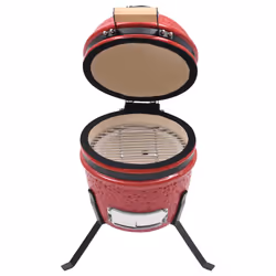 VidaXL 316095 outdoor barbecue/grill Kamado barbecue/grill Barrel Charcoal + Firewood Red