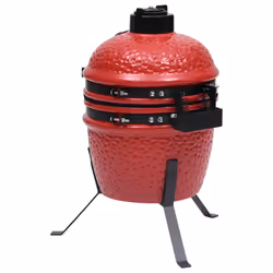 VidaXL 316095 outdoor barbecue/grill Kamado barbecue/grill Barrel Charcoal + Firewood Red - Additional view 5