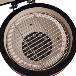 VidaXL 316095 outdoor barbecue/grill Kamado barbecue/grill Barrel Charcoal + Firewood Red - Additional view 7