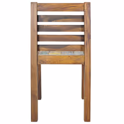 vidaXL 4x Dining Chairs Solid Reclaimed Wood Wooden Kitchen Dining Chair Set - Additional view 4