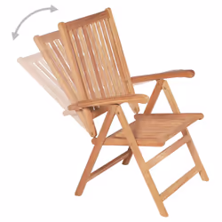 VidaXL 3065525 outdoor chair Terrace Teak - Additional view 5