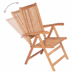 VidaXL 3065526 outdoor chair Terrace Teak - Additional view 5