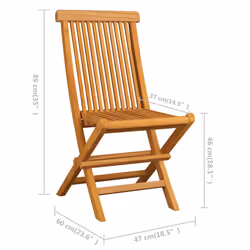 VidaXL 3065527 outdoor chair Terrace Teak - Additional view 5