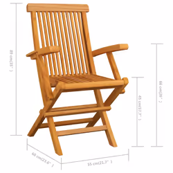 VidaXL 3065529 outdoor chair Terrace Teak - Additional view 5