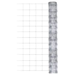 vidaXL Garden Fence Galvanised Steel 50x1.25 m Silver Outdoor Wire Fencing