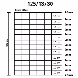 vidaXL Garden Fence Galvanised Steel 50x1.25 m Silver Outdoor Wire Fencing - Additional view 4